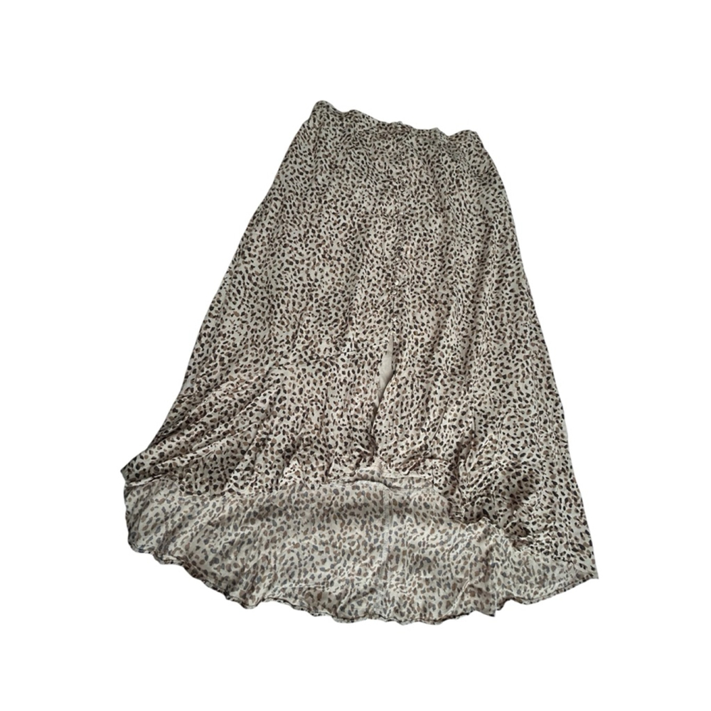 Women's Abercrombie & Fitch Skirt, Size L, Beige & Brown, Animal Print